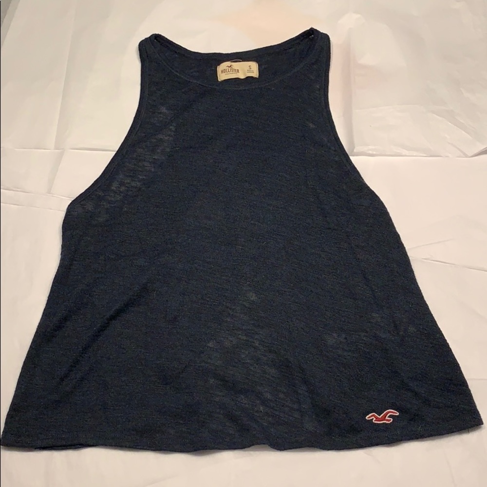 Hollister Blue Sleeveless Tank Top - Size S
